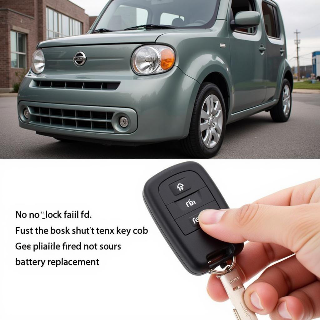 Testing the 2009 Nissan Cube Key Fob after Battery Replacement