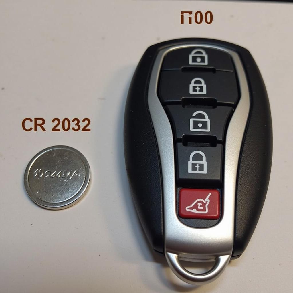 2009 Nissan Rogue Key Fob Battery Types - CR2032 Lithium Coin Battery