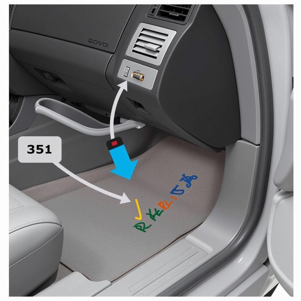 Locating the Key Fob Receiver in a 2009 Nissan Sentra