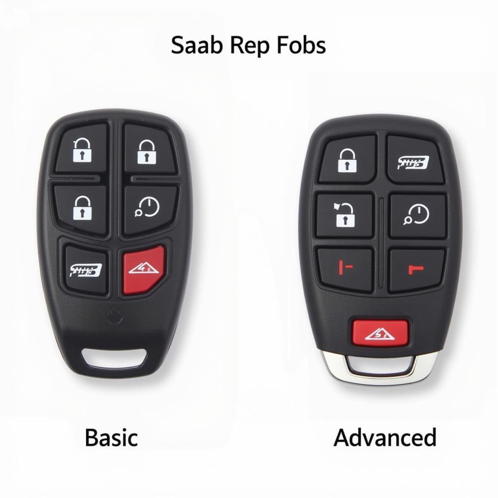 Different 2009 Saab 9-3 Aero Key Fob Types