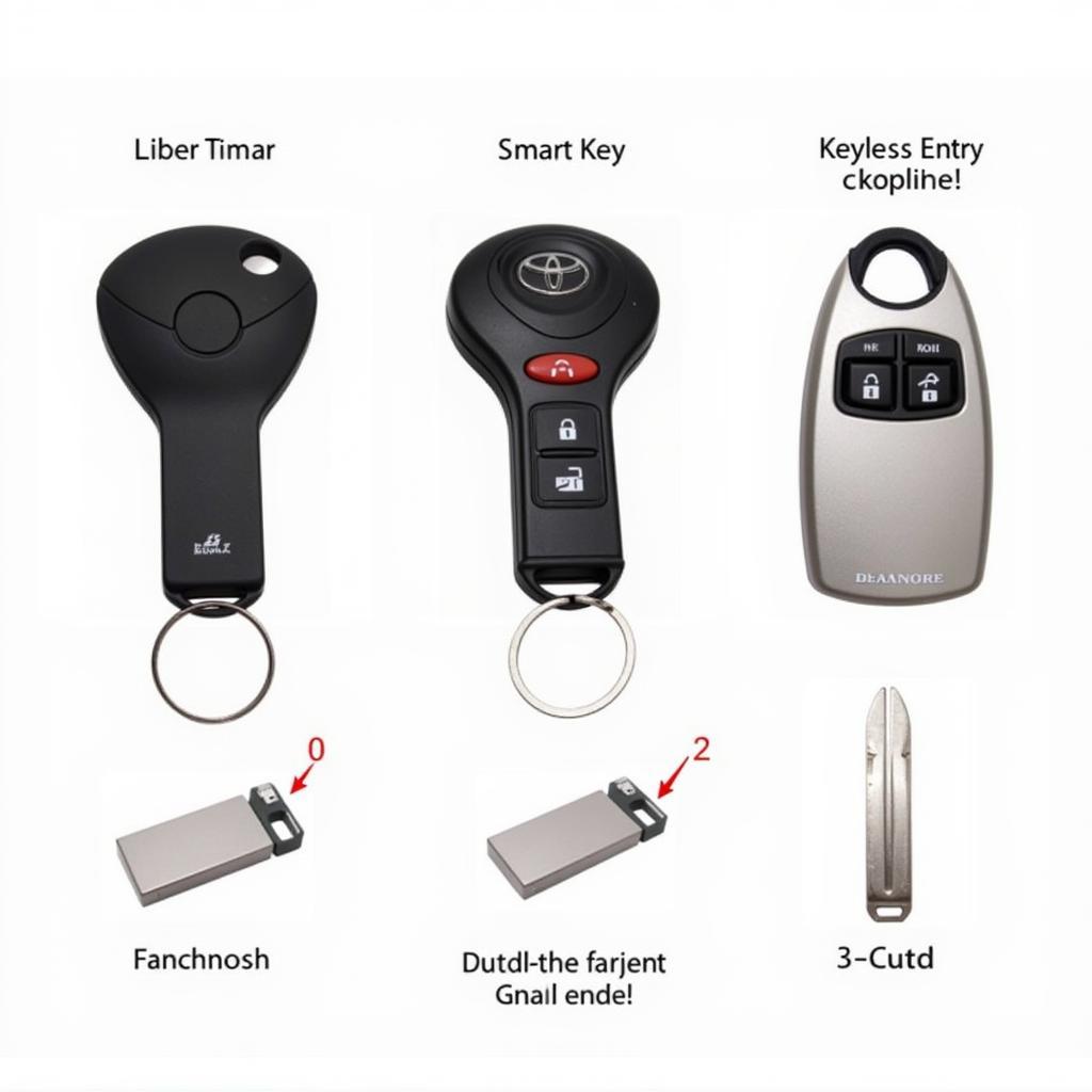 2009 Toyota Corolla Key Fob Types - Smart Key, Standard Key Fob, and Keyless Entry Remote