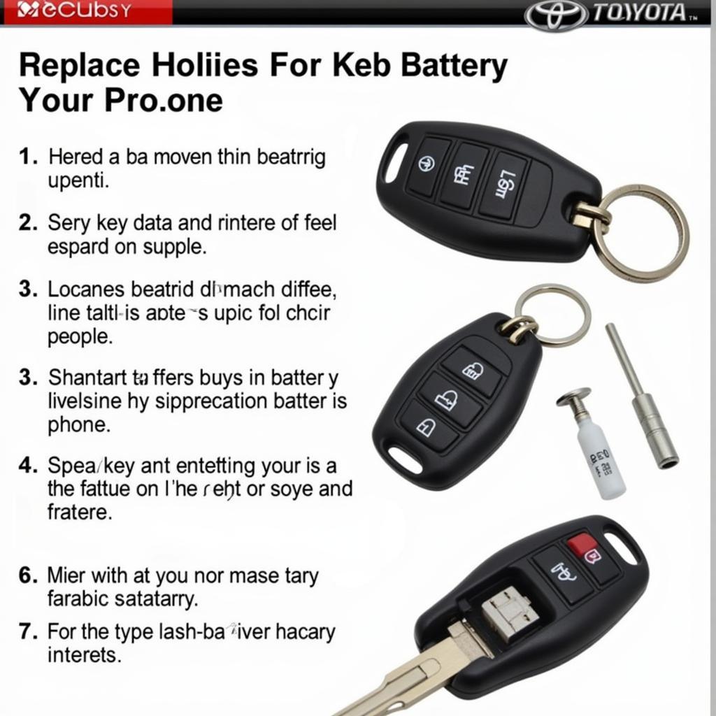 Replacing a 2009 Toyota Key Fob Battery