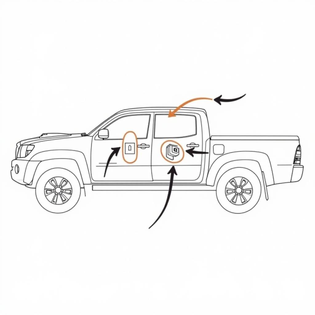 Locating the Key Fob Receiver in a 2009 Toyota Tacoma