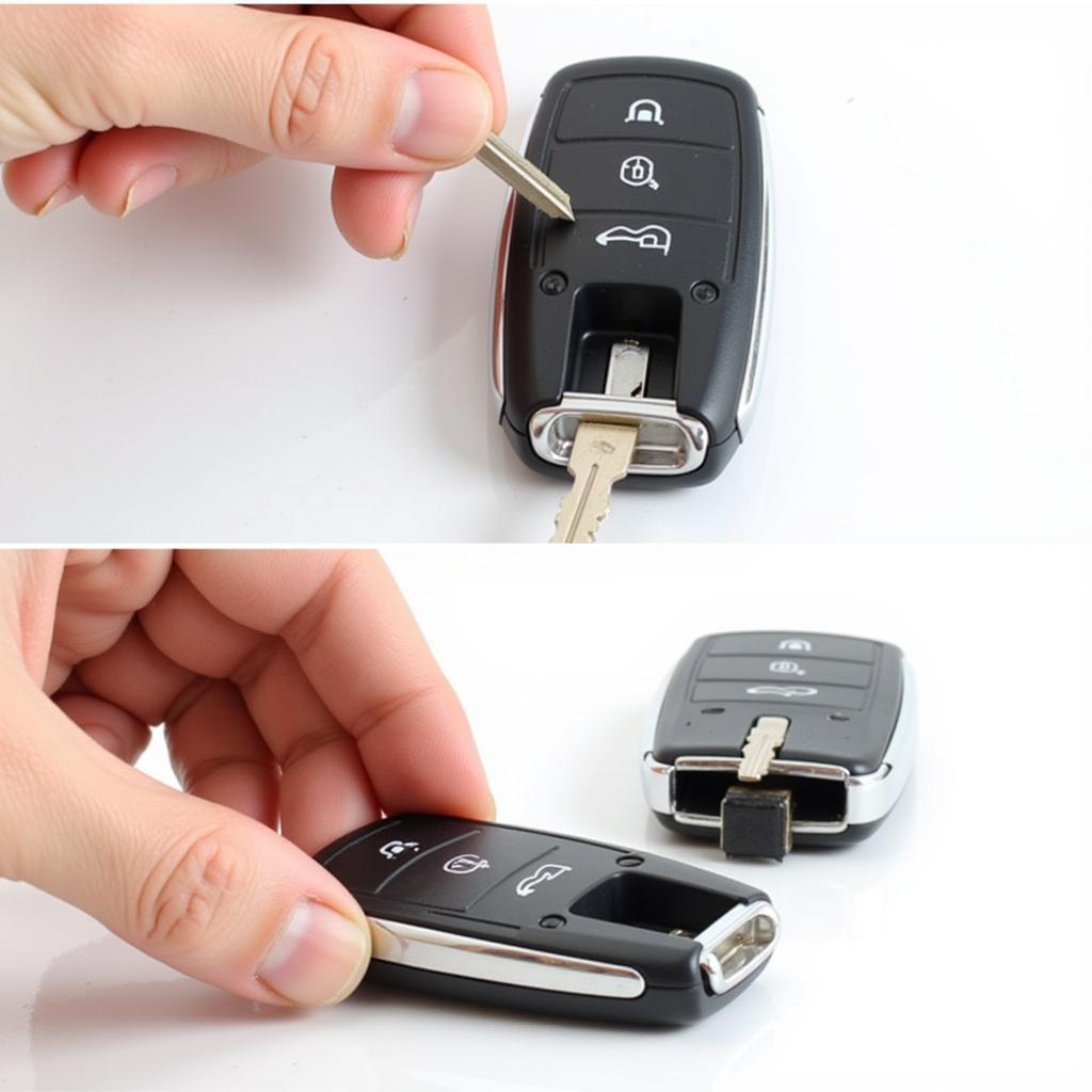 Opening the 2010 Buick Enclave Key Fob