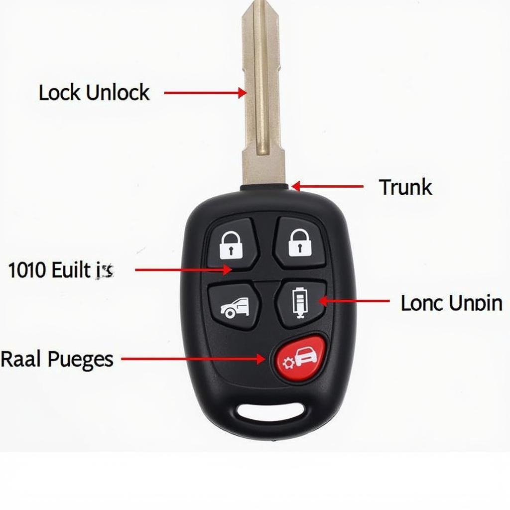 2010 Ford Edge SEL Key Fob Buttons and Functions