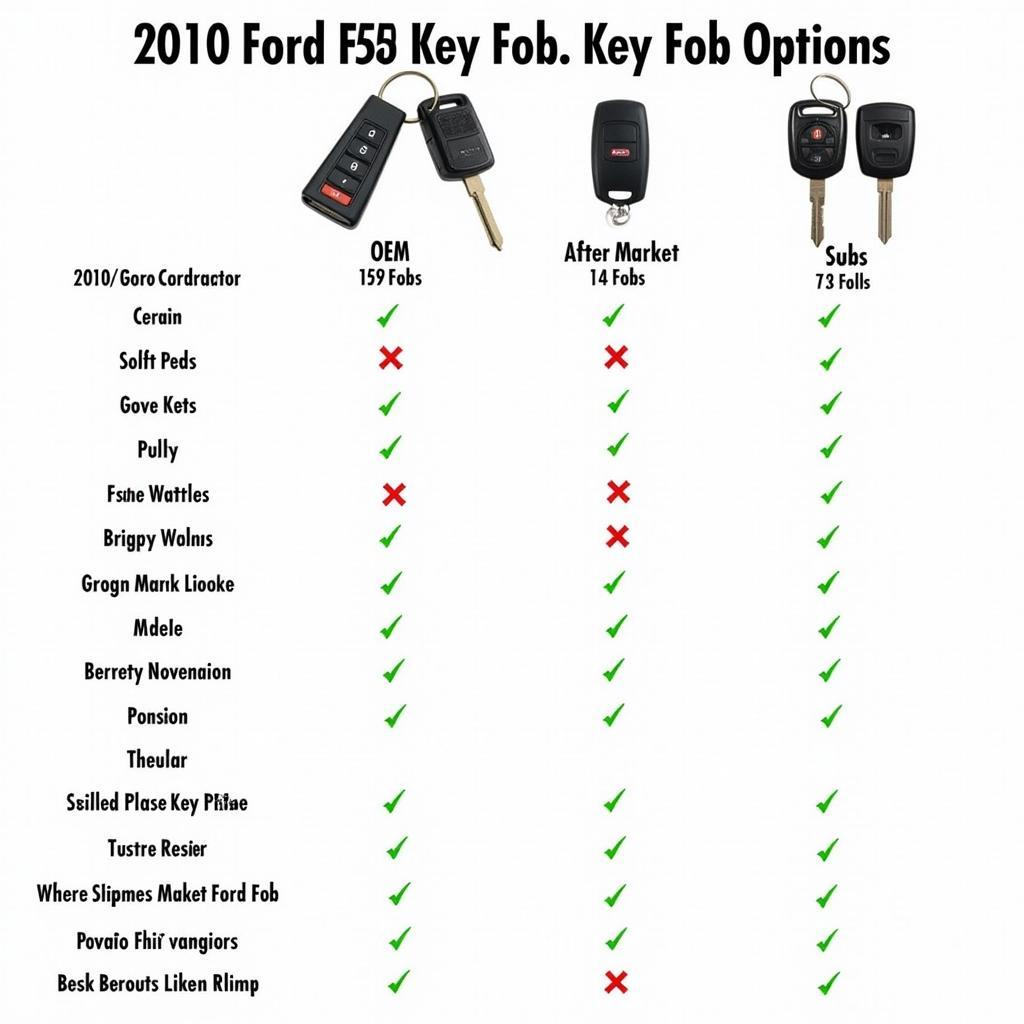 2010 Ford F250 Key Fob Replacement Options: OEM vs. Aftermarket