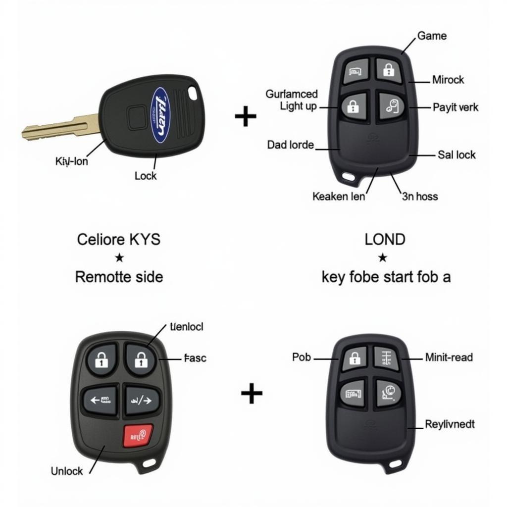 2010 Ford Ranger Key Fob Types: Basic and Remote Start