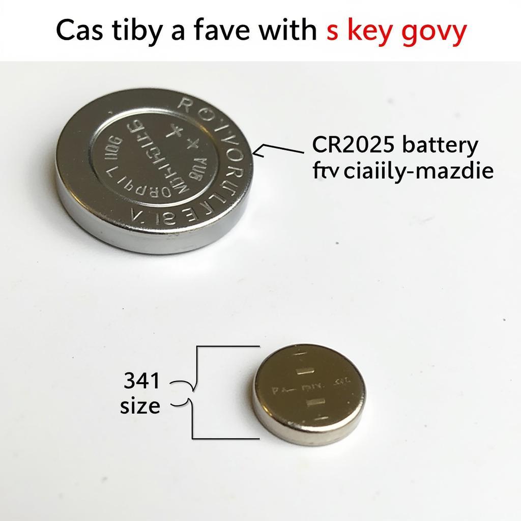 CR2025 Battery for 2010 Mazda 6 Key Fob