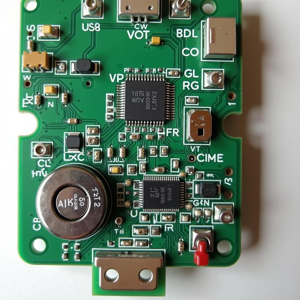 2010 Nissan Altima Key Fob Internal Circuit Board