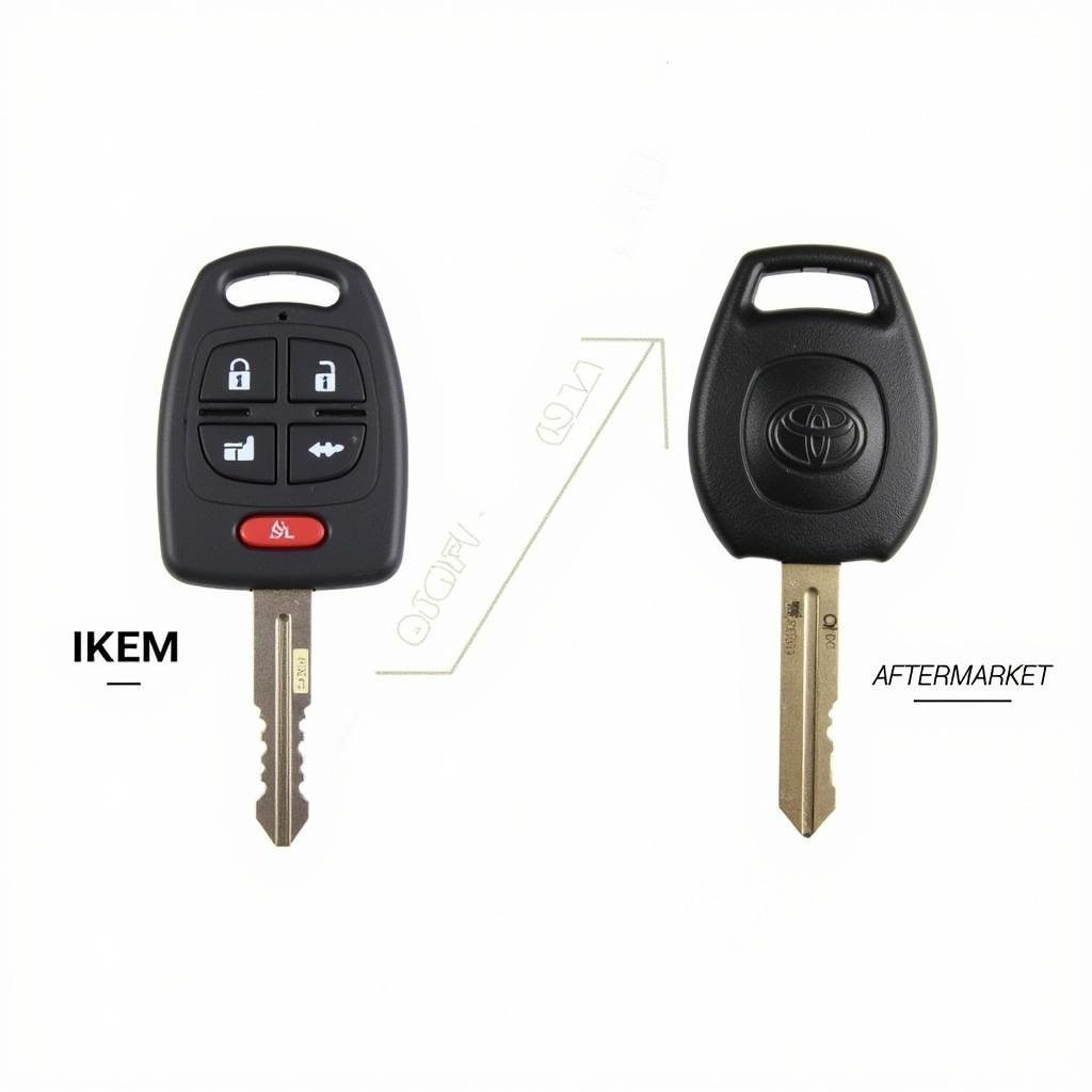 2010 Toyota Tacoma key fob replacement options - OEM vs Aftermarket comparison