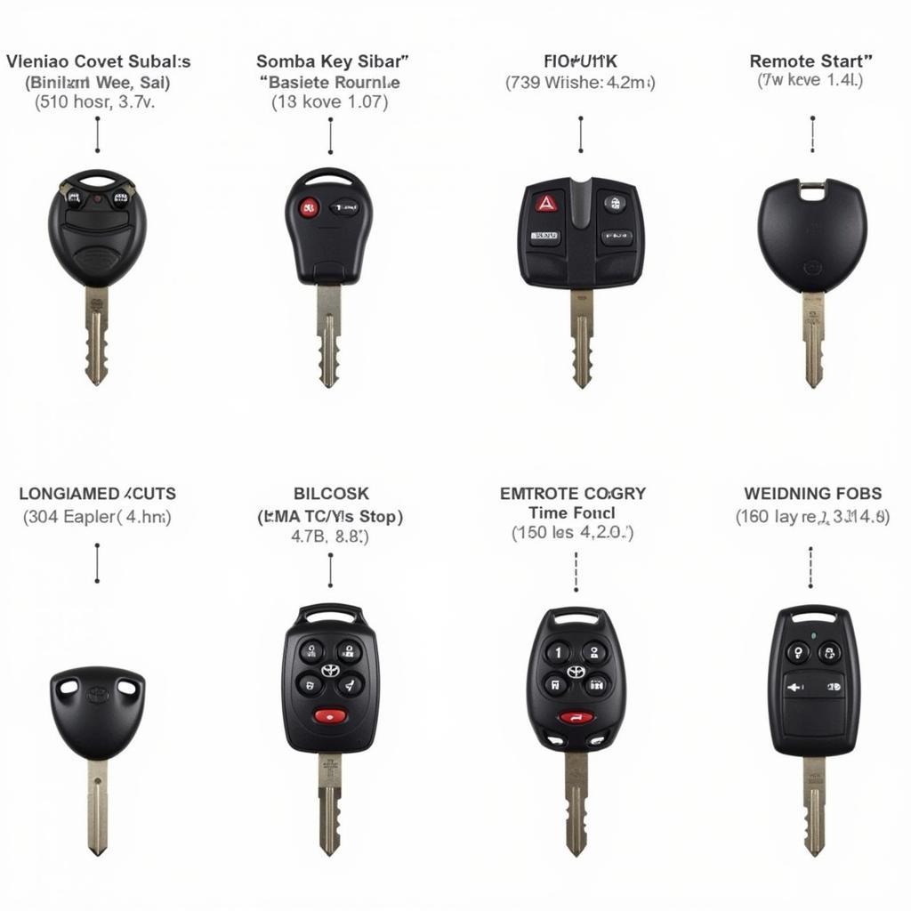 Different 2010 Toyota Camry Key Fob Types