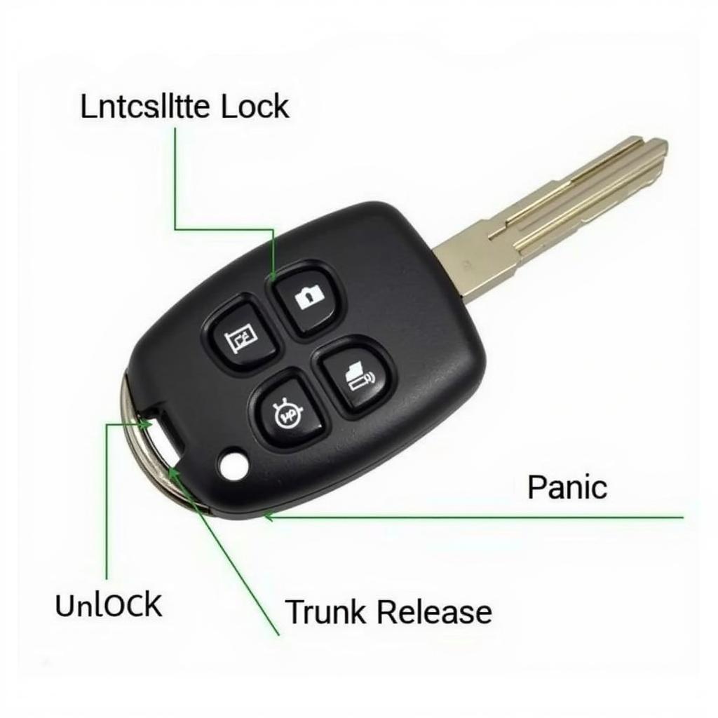 2010 Toyota Corolla Key Fob Functions