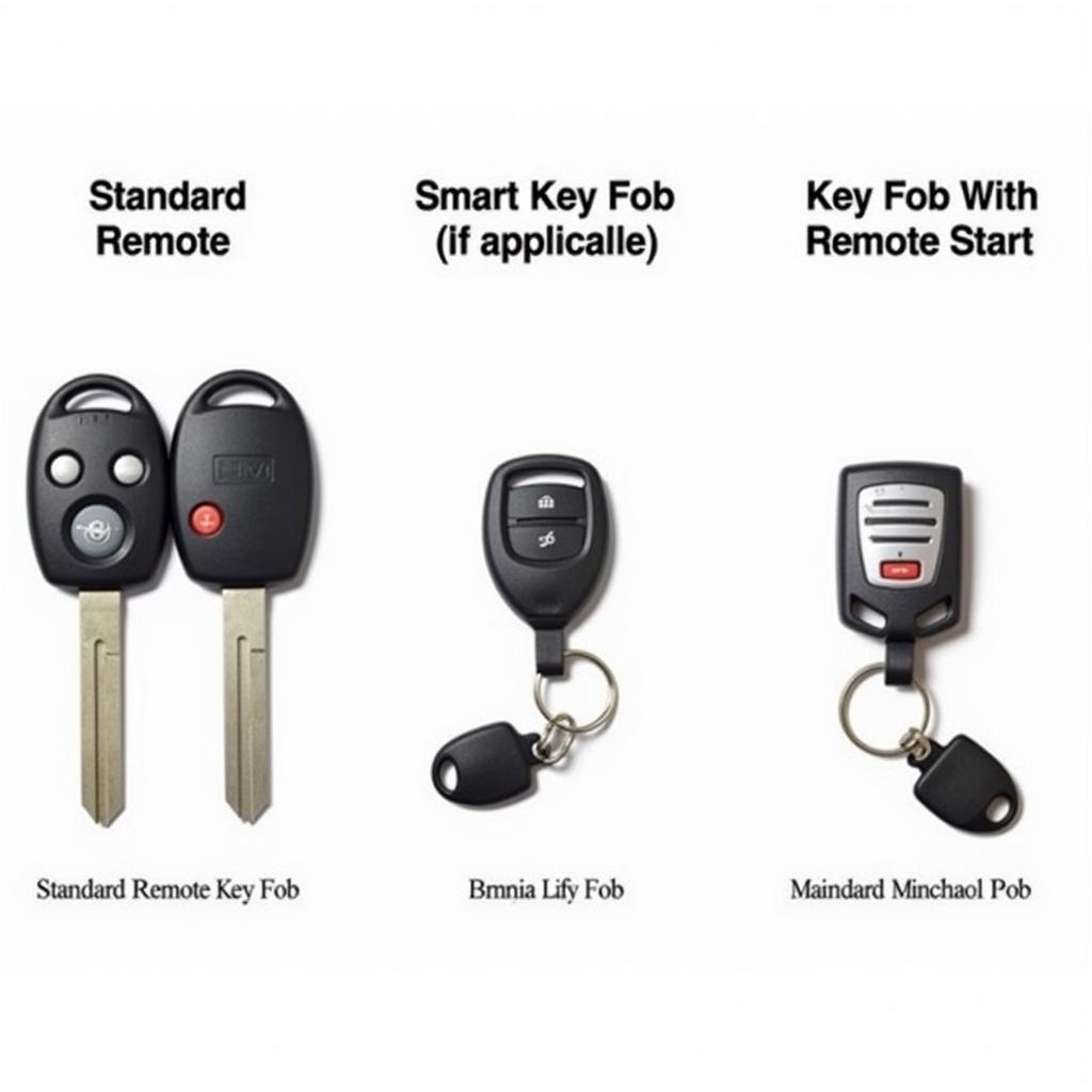 Different Types of 2010 Toyota Sienna Key Fobs