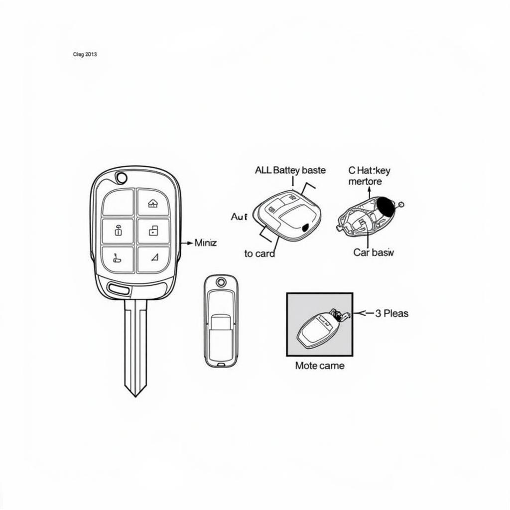 2011 Acura MDX Key Fob Battery Location Diagram