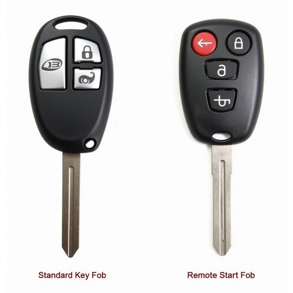 2011 Buick Enclave Key Fob Types - Standard and Remote Start