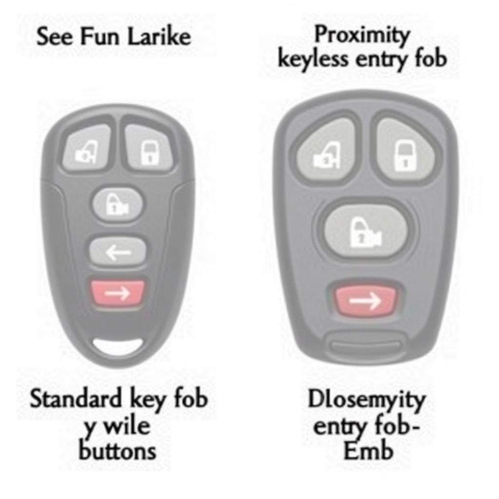 2011 Cadillac CTS Key Fob Types: Standard and Keyless Entry