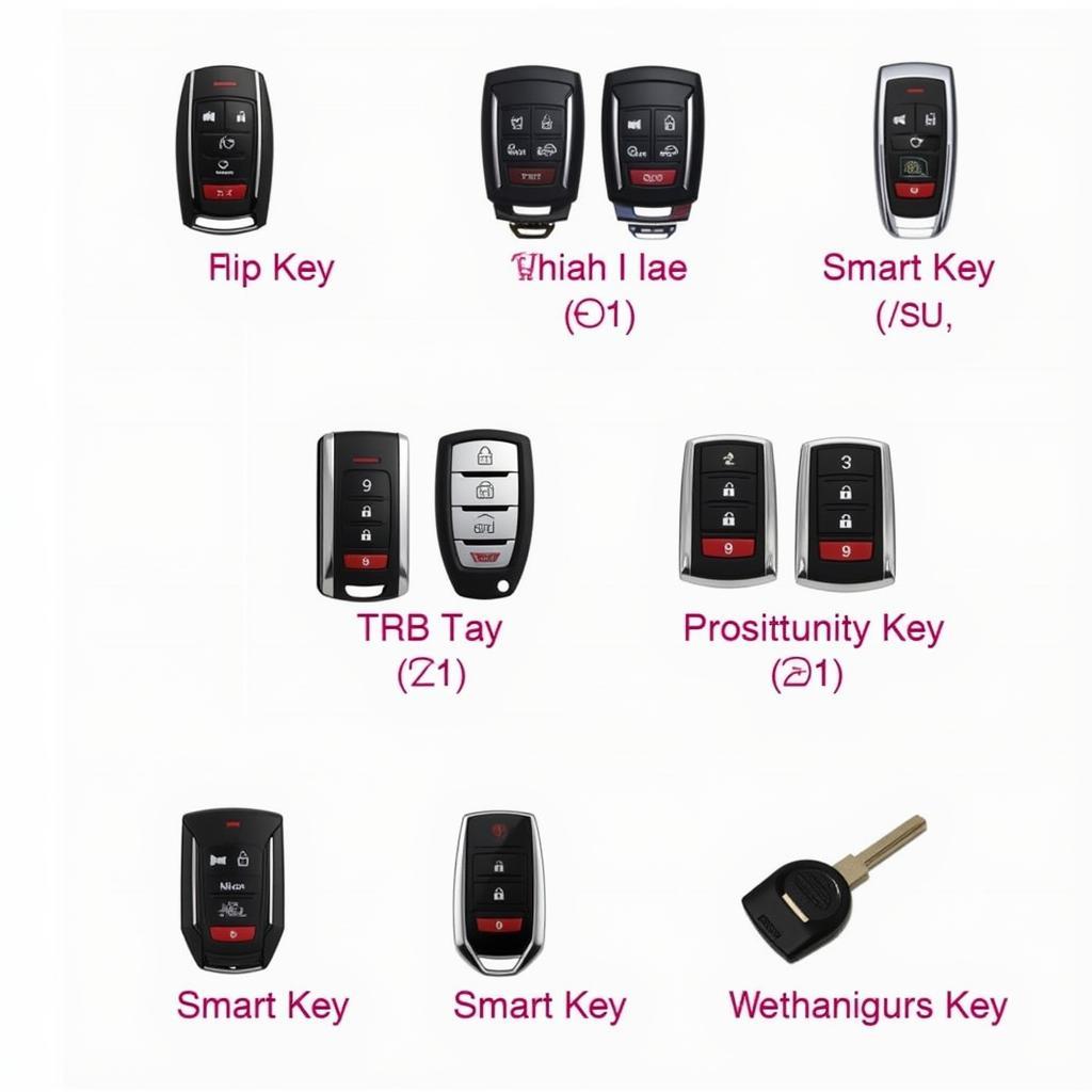 Different 2011 Cadillac Key Fob Types