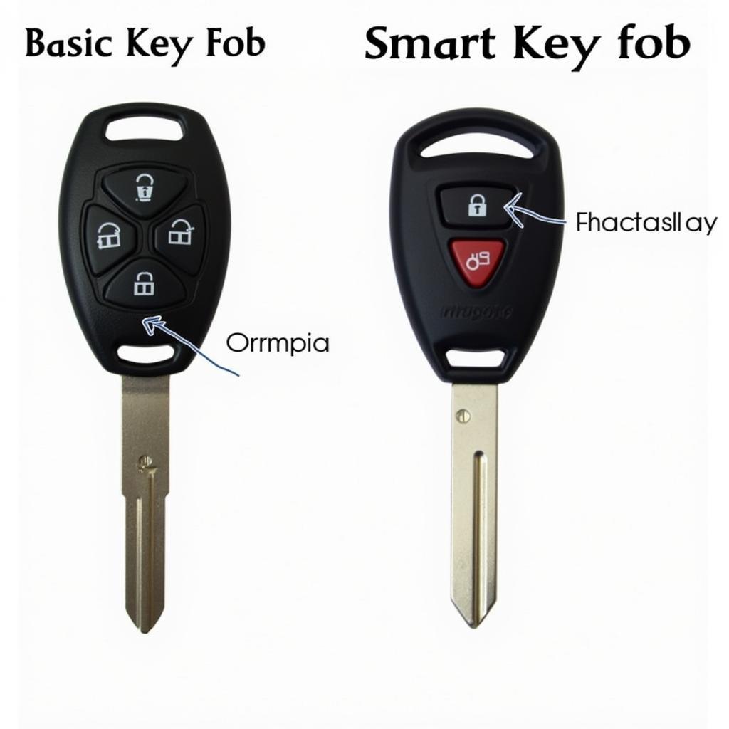 Types of 2011 Ford Escape Key Fobs