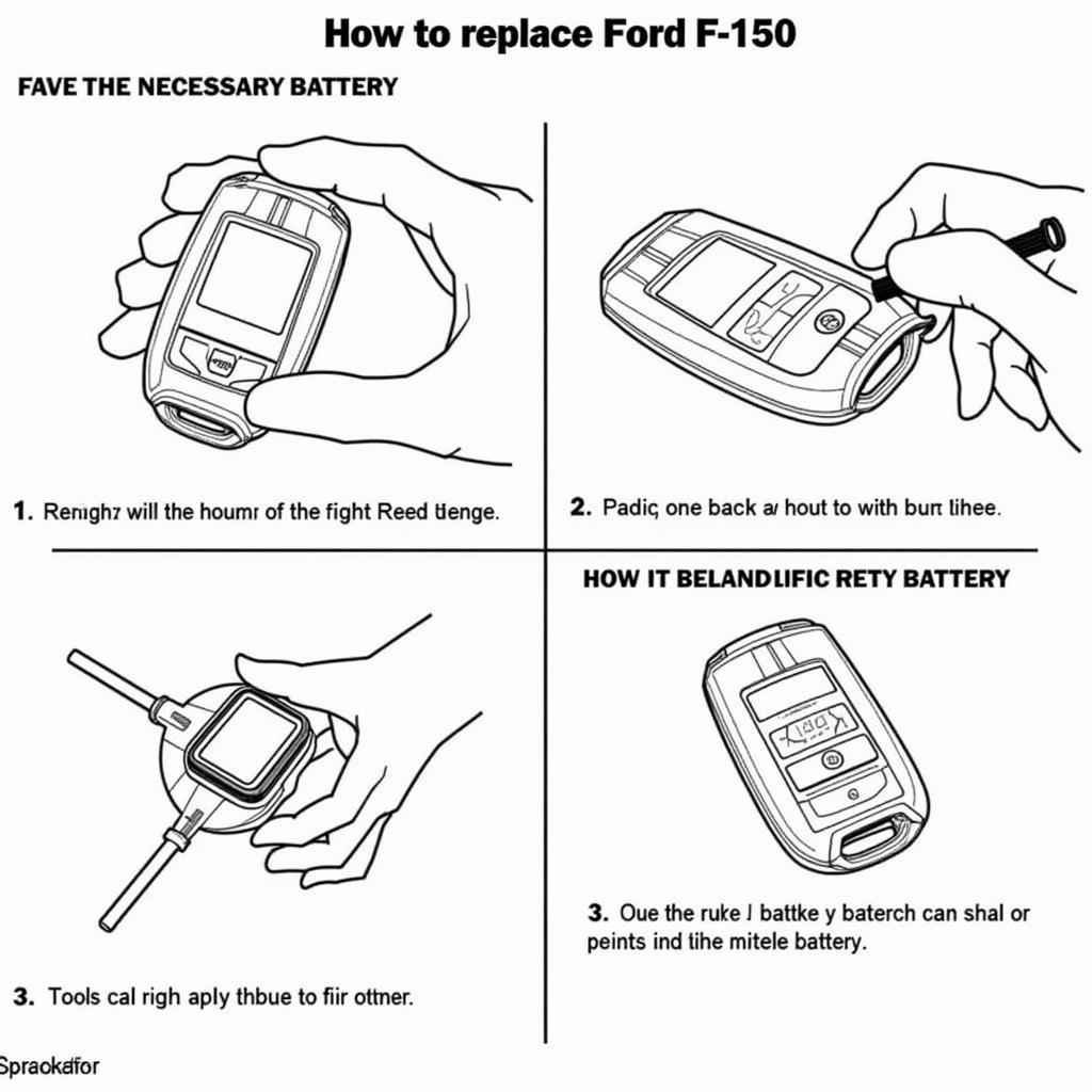 Replacing the battery in a 2011 Ford F-150 Key Fob