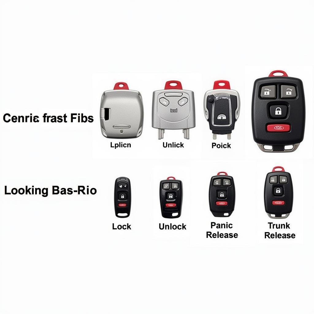 Different Types of 2011 Kia Rio Key Fobs