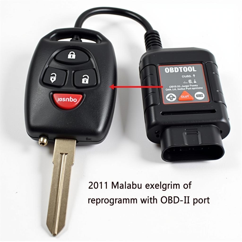 2011 Malibu Key Fob and OBD Tool Connected