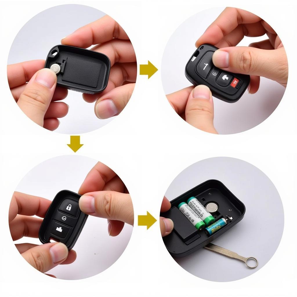 Replacing the battery in a 2011 Nissan Rogue key fob