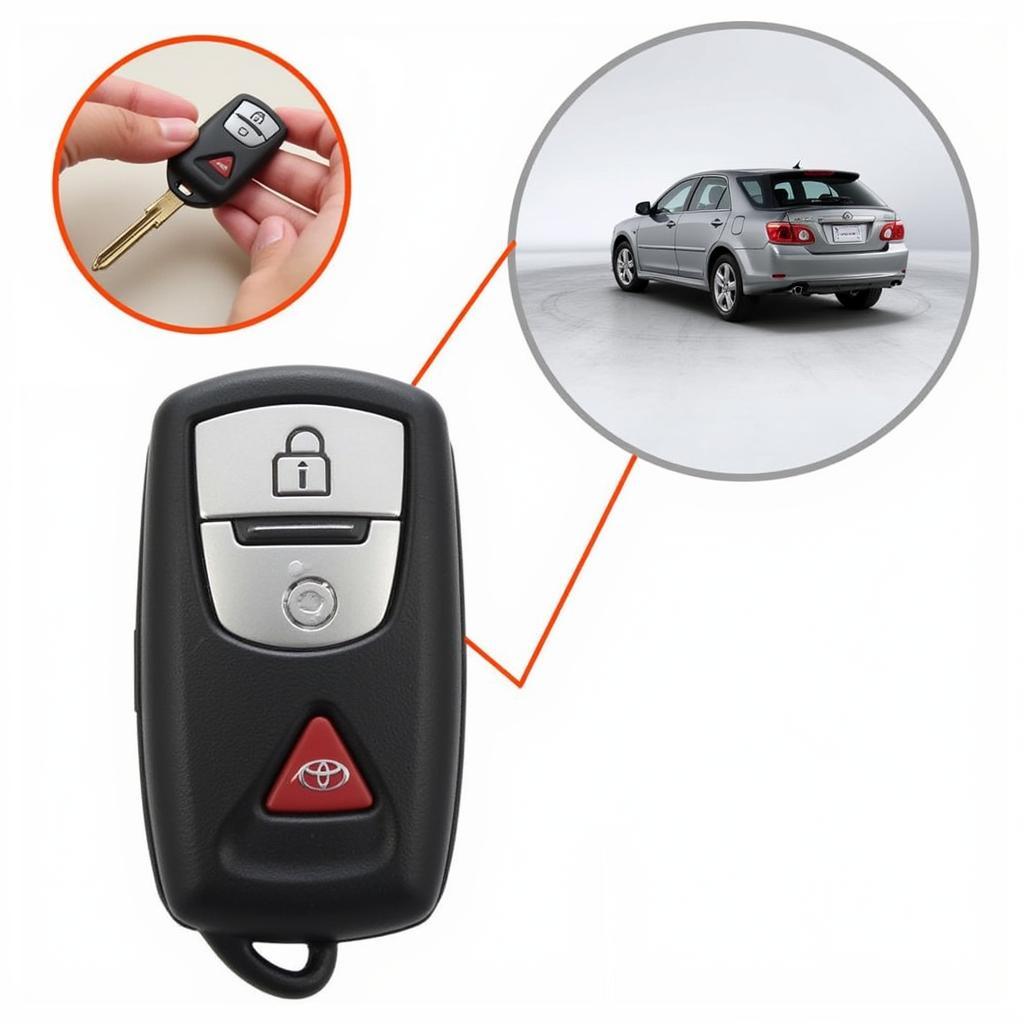 2011 Toyota Camry Key Fob with Protective Cover