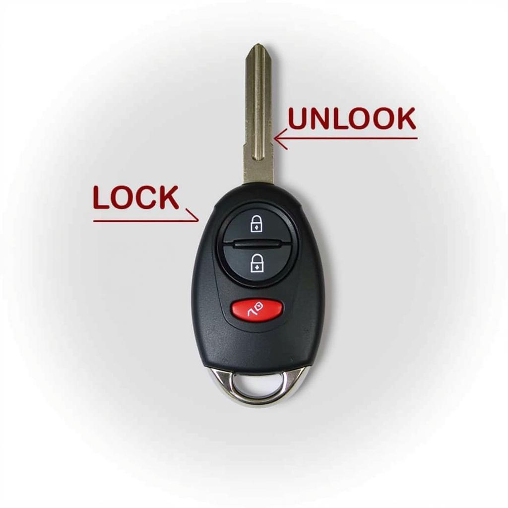 2011 Toyota Highlander Key Fob Lock and Unlock Buttons