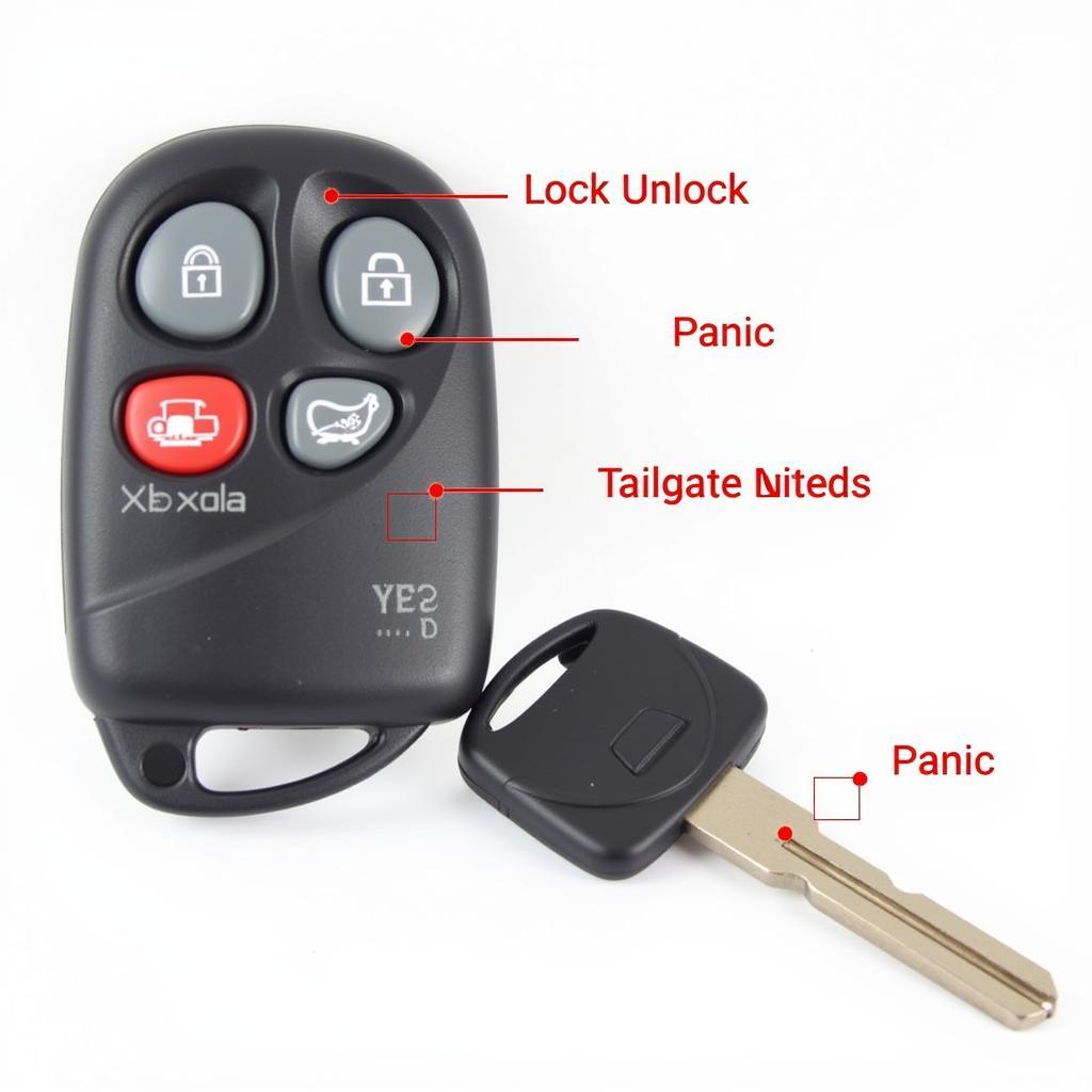 2011 Toyota Tacoma Key Fob Functions