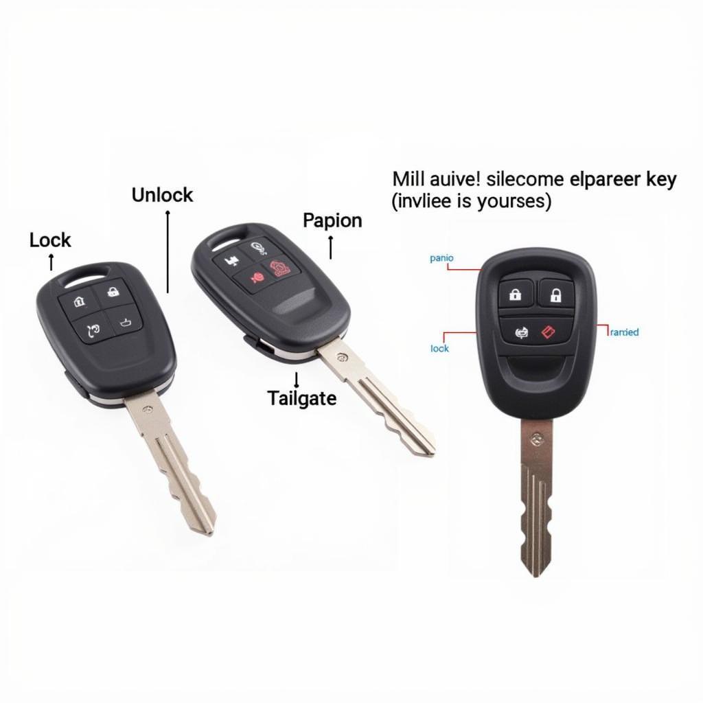 2011 Volkswagen Routan Fob Key Functions and Buttons