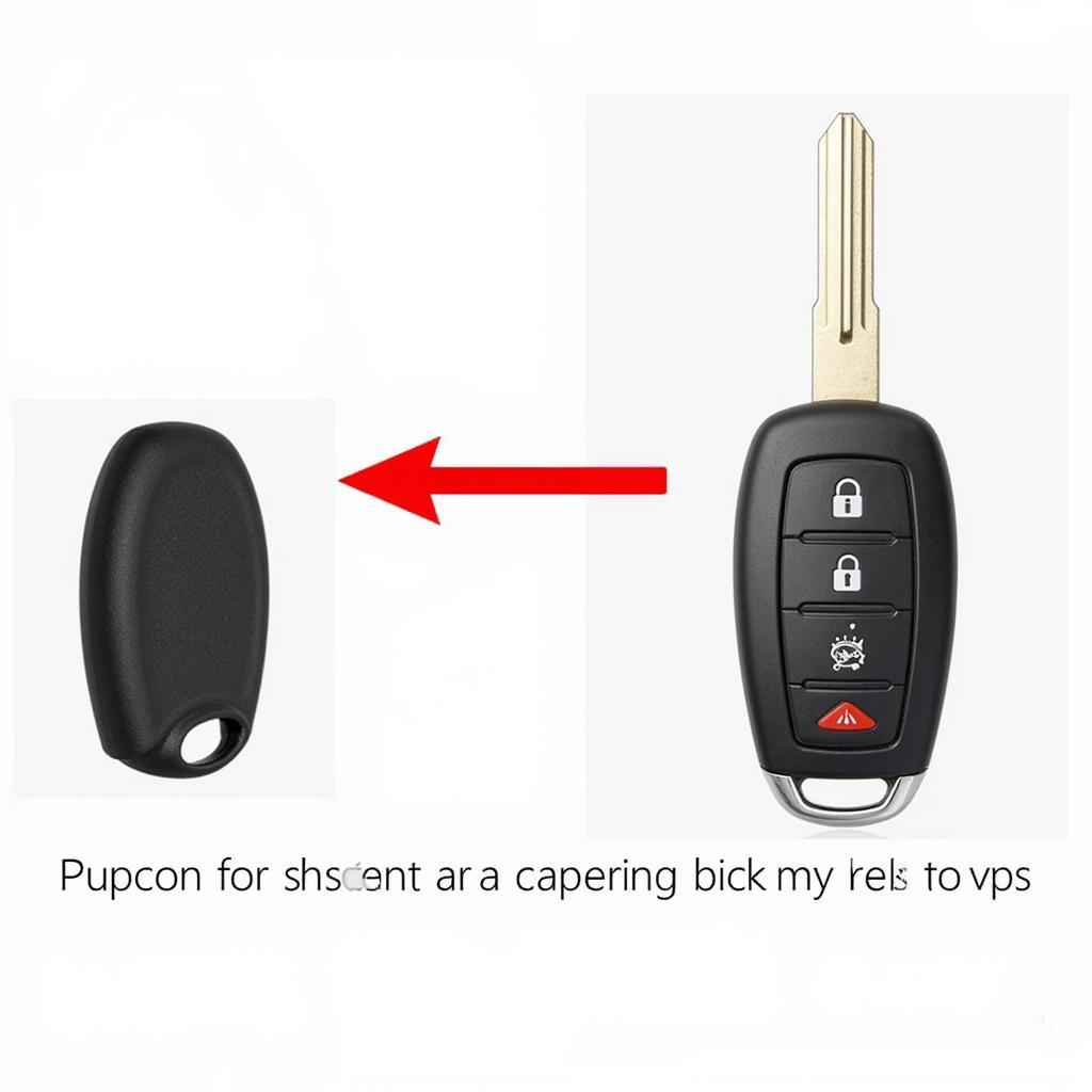 2011 VW GTI Key Fob with Protective Cover