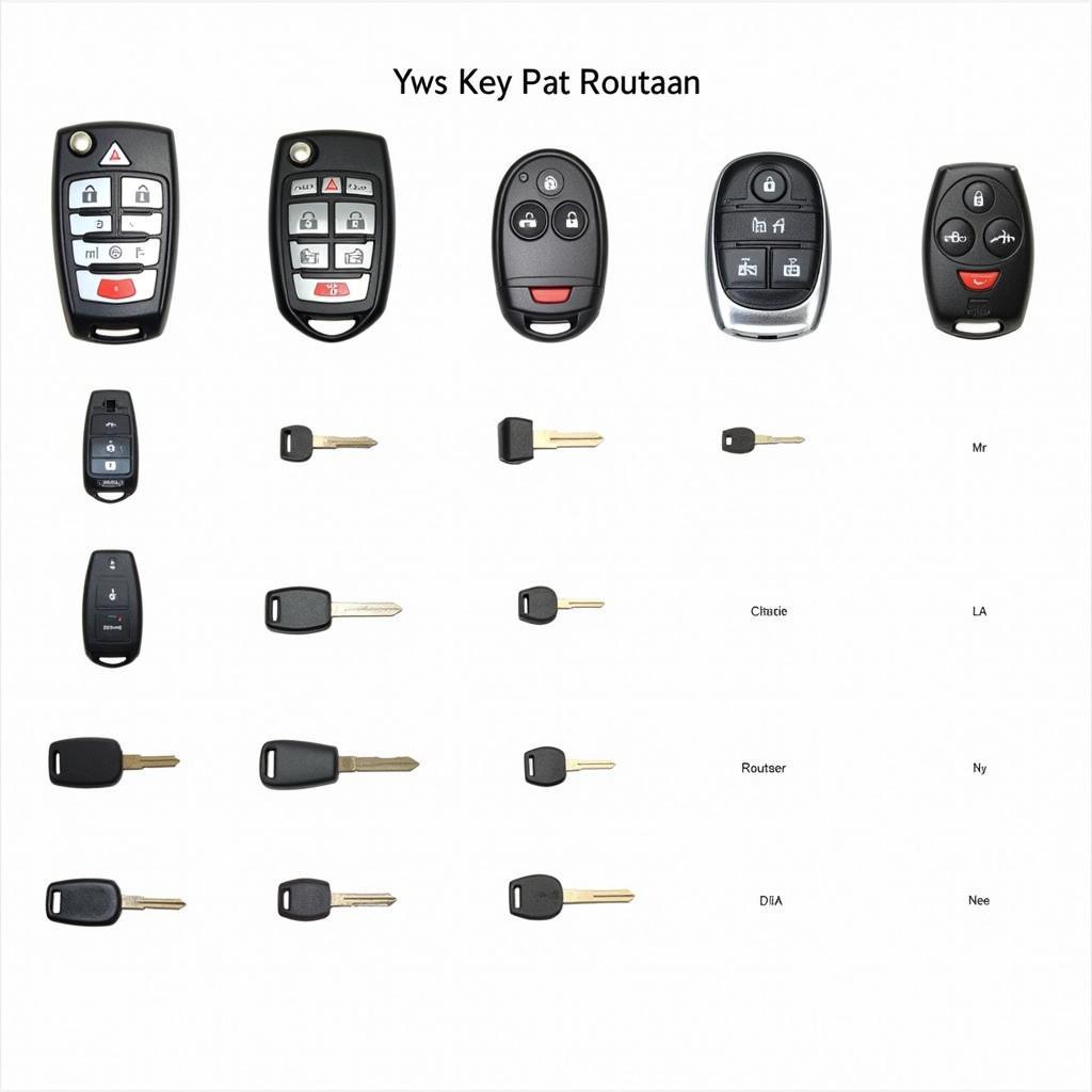 Different 2011 VW Routan Key Fob Types