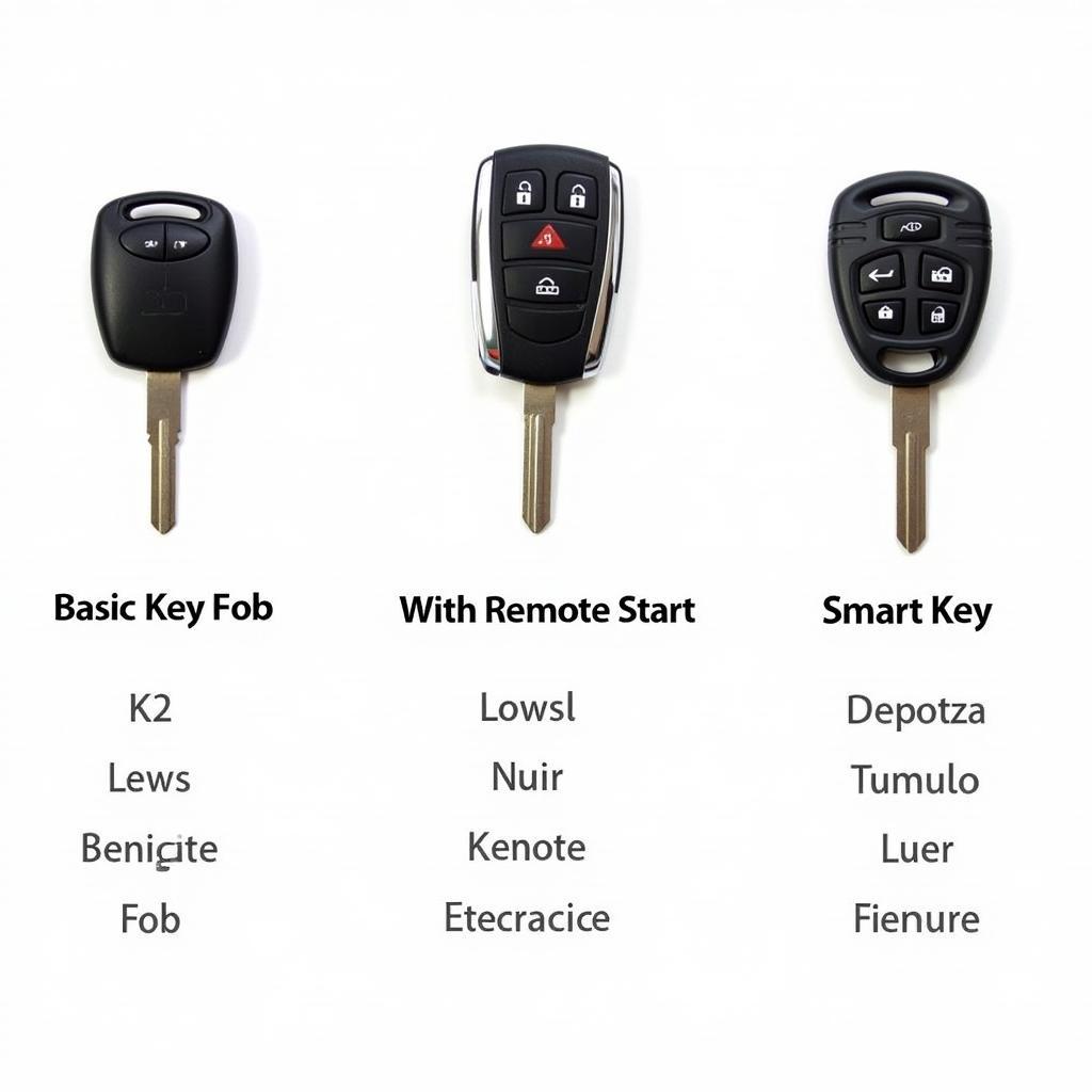 2012 Buick Regal Key Fob Types: Basic, Remote Start, and Smart Key