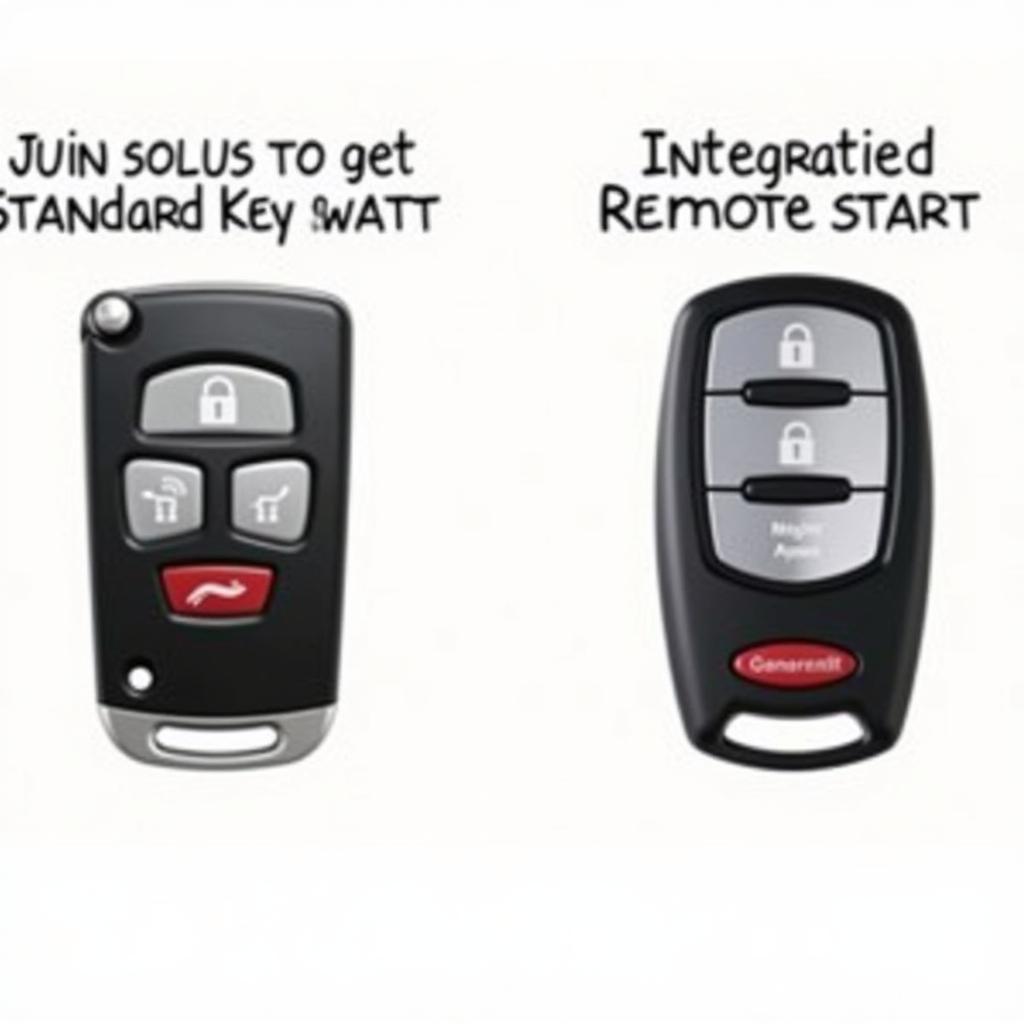 2012 Chevy Cruze Key Fob Types - Standard and Remote Start