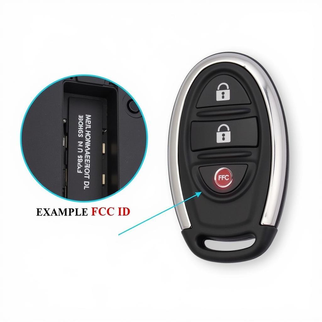 Locating the FCC ID on a 2012 Chevy Sonic Key Fob