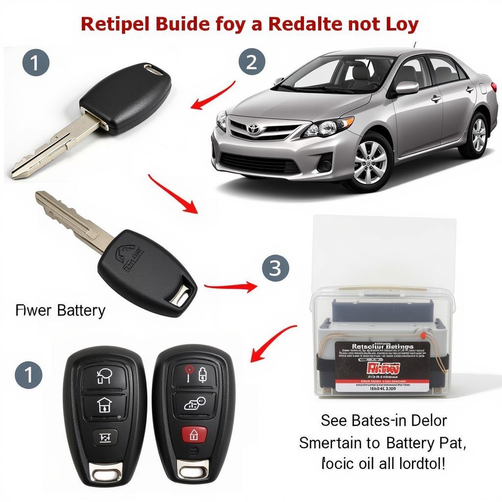 Replacing the Battery in a 2012 Toyota Corolla Key Fob