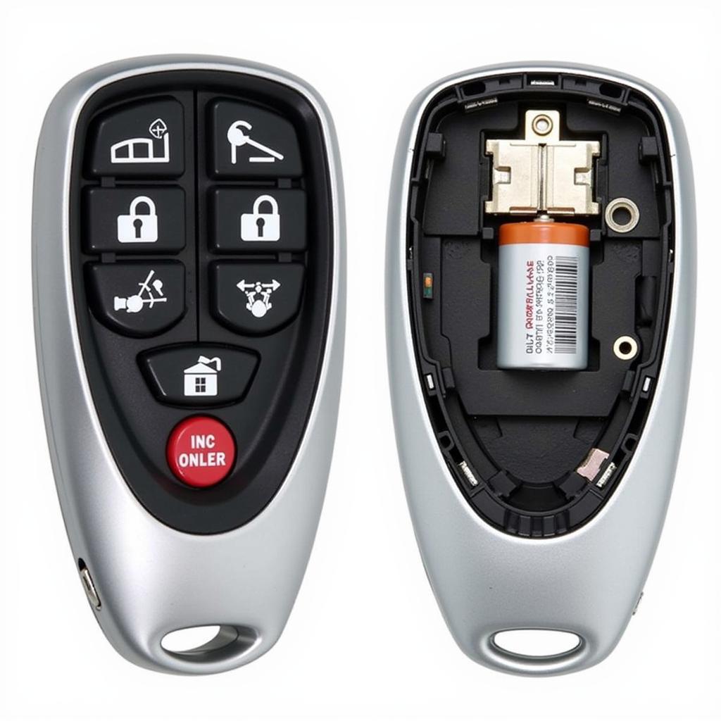 Internal Components of a 2012 Dodge Charger Key Fob