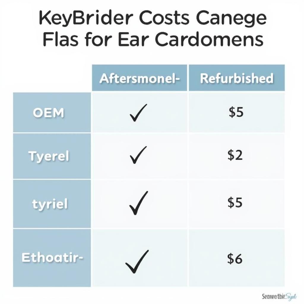 2012 Dodge Ram 2500 Key Fob Cost Comparison: OEM vs. Aftermarket vs. Refurbished