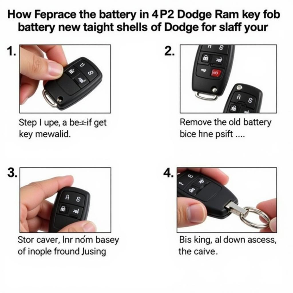 Replacing the Battery in a 2012 Dodge Ram Key Fob