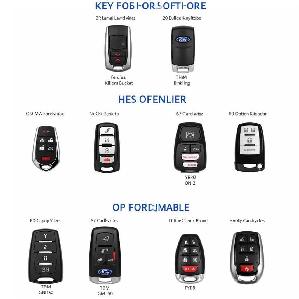 Key Fob Options for a 2012 Ford F150