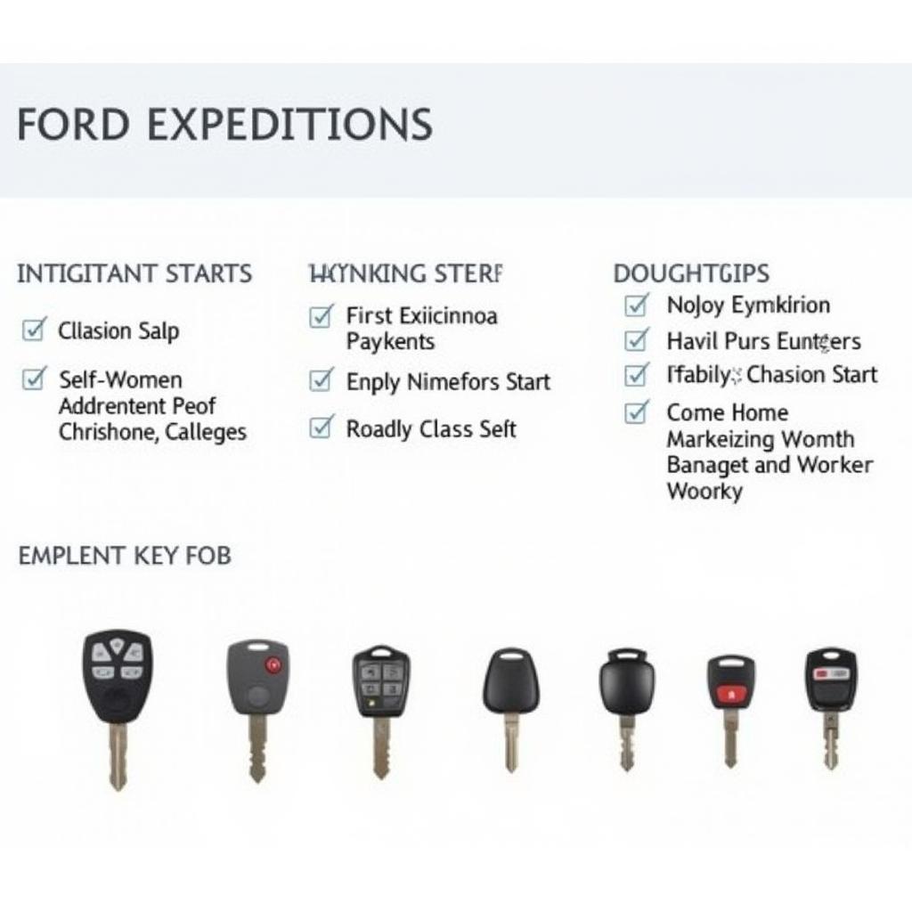 Different Types of 2012 Ford Expedition Key Fobs