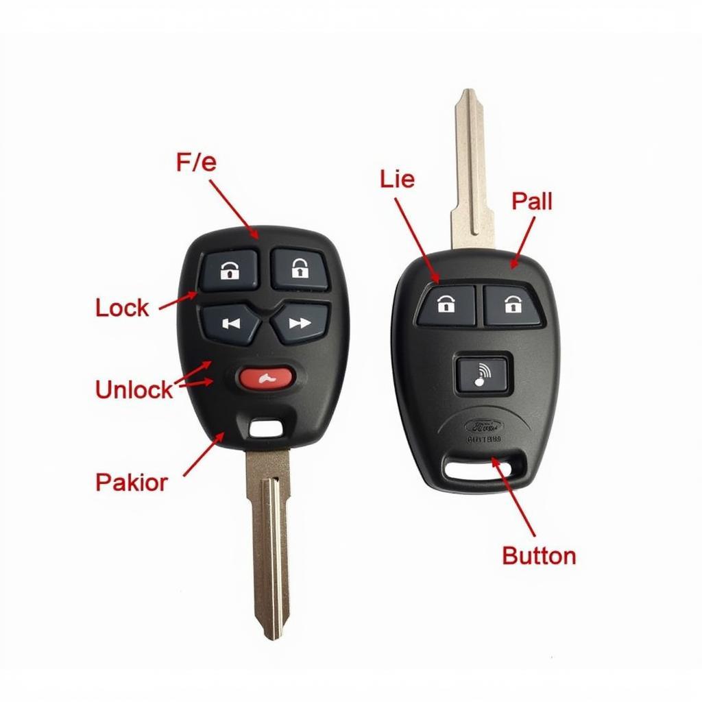 2012 Ford F150 Key Fob Functions