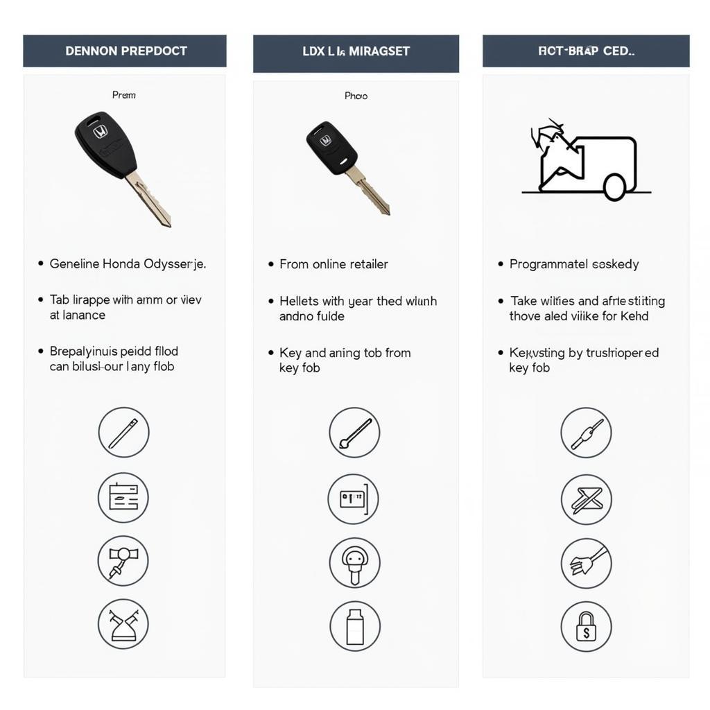 2012 Honda Odyssey EX-L Key Fob Replacement Options