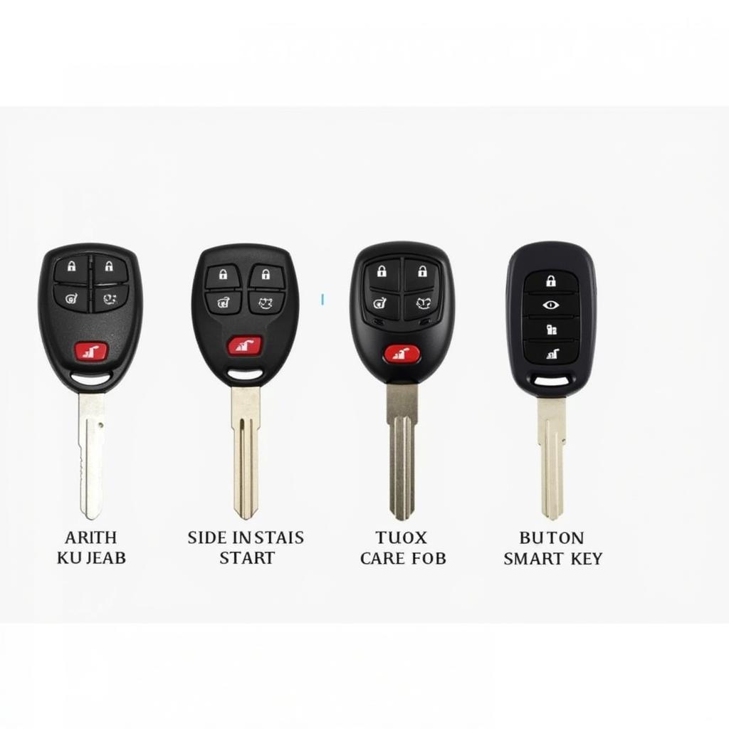 Different 2012 Kia Rio Key Fobs