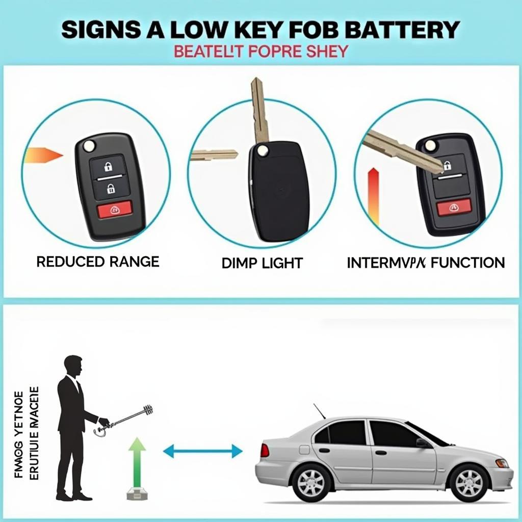 2012 Lexus RX 350 Key Fob Low Battery Signs