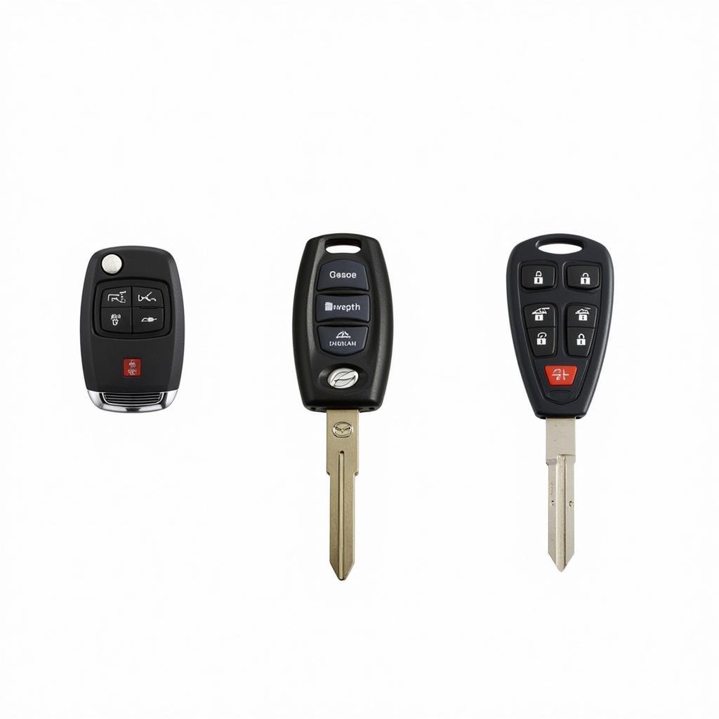 Different 2012 Mazda 3 Key Fobs