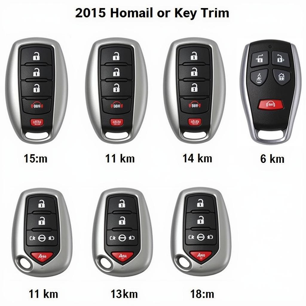 Different Types of 2012 Nissan Altima Key Fobs