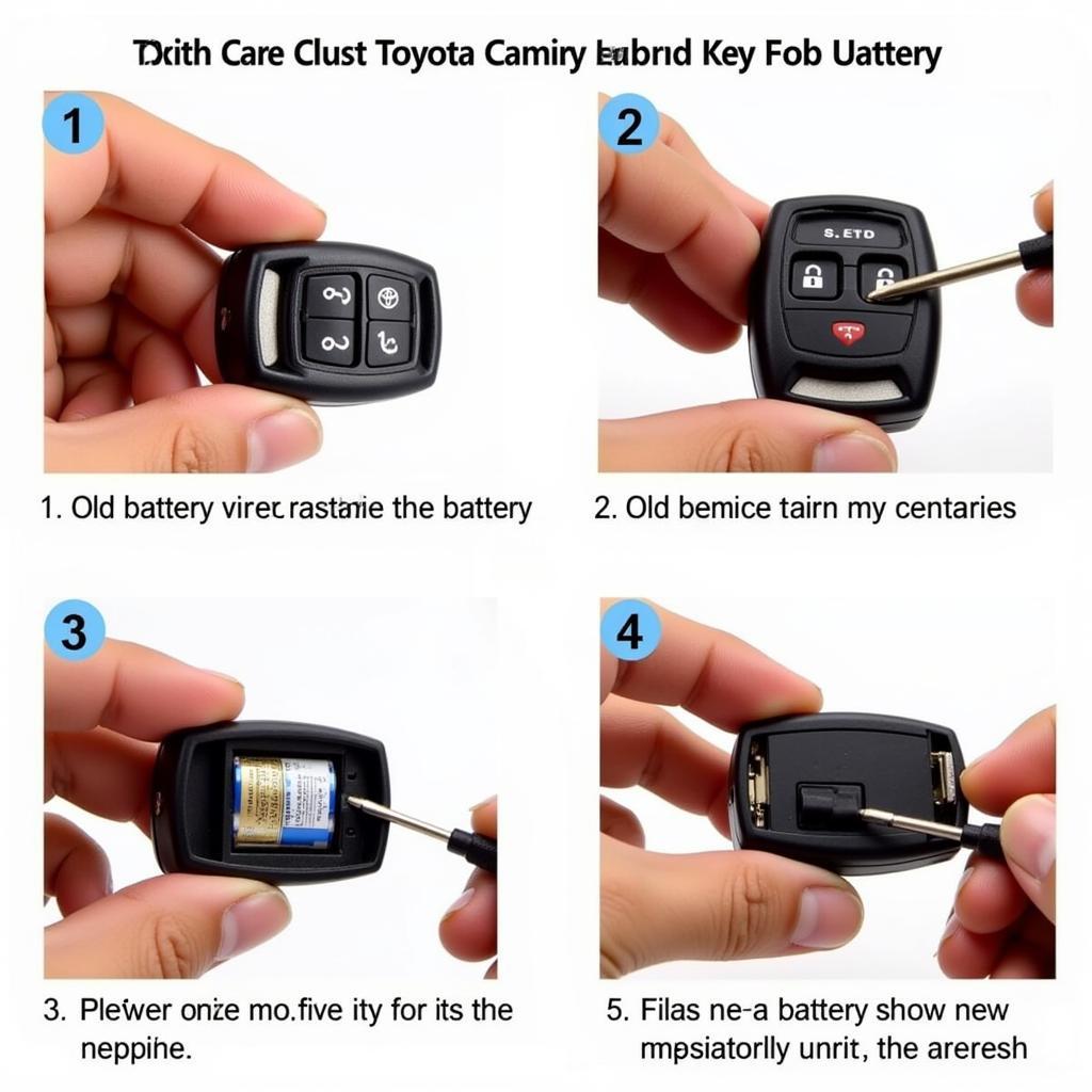 2012 Toyota Camry Hybrid Key Fob Battery