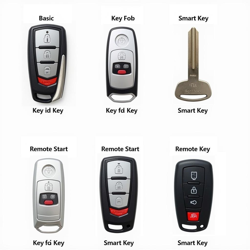 2012 Toyota Corolla Key Fob Types: Basic, Remote Start, Smart Key