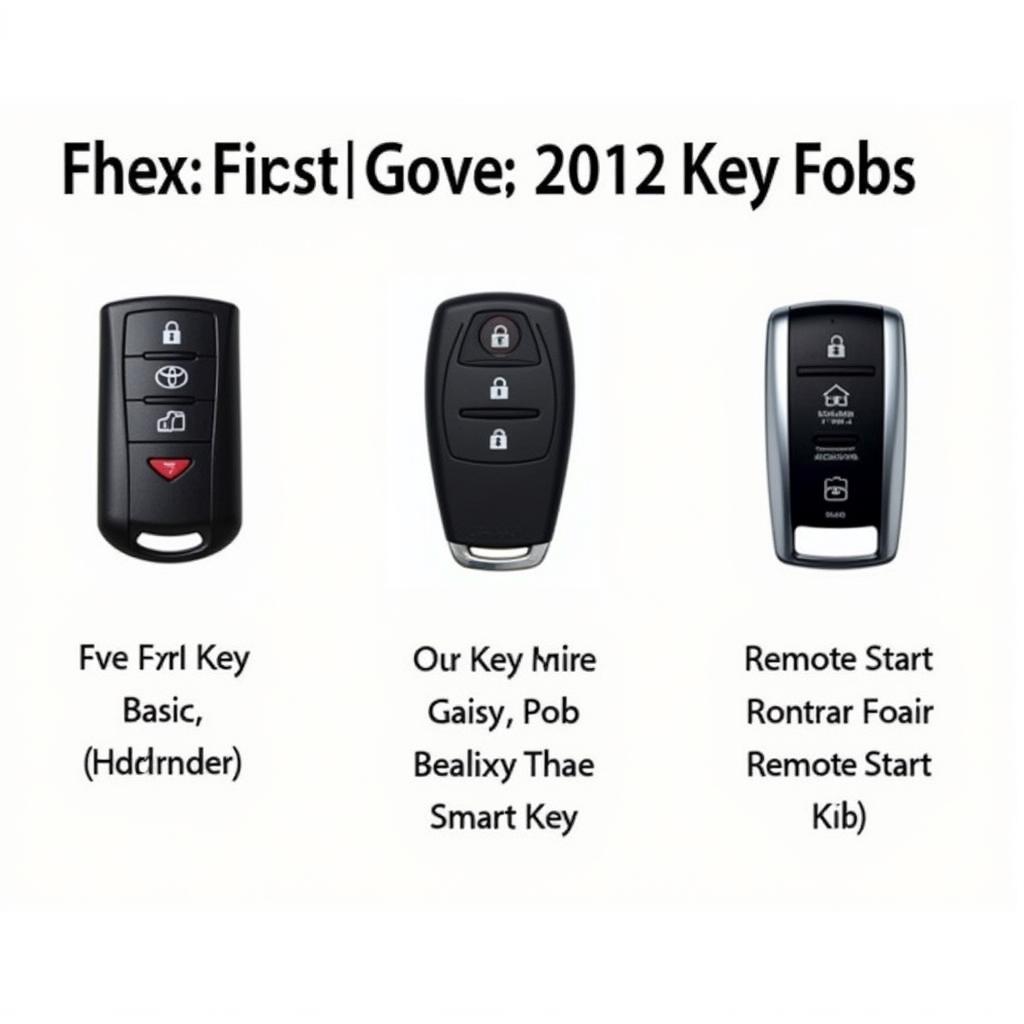 Different Types of 2012 Toyota Highlander Key Fobs